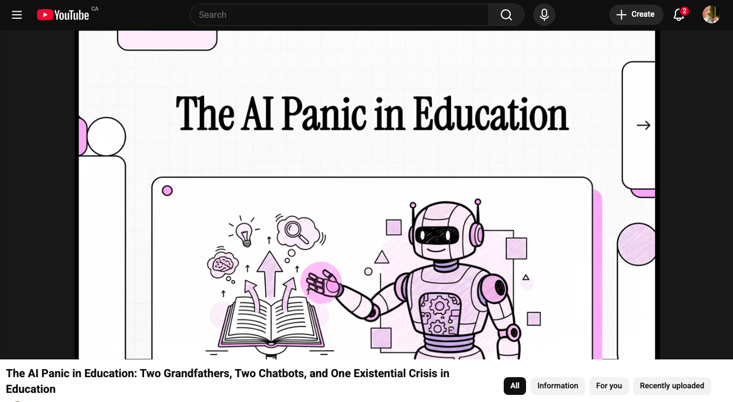 Graphic of a robot and textbook